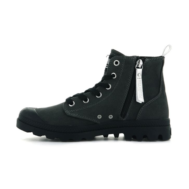 Bottes Palladium Pampa Zip Desertwash Femme Noir | FR NPS275K